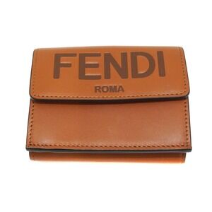 Fendi Compact Tri fold Wallet Brown